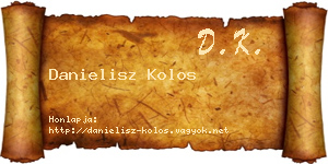 Danielisz Kolos névjegykártya